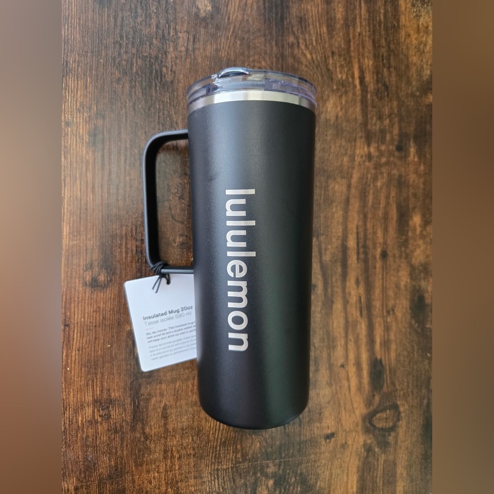 Lululemon Black Insulated Travel Mug